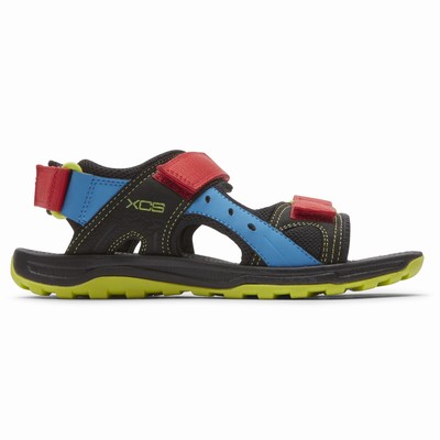 Sandálias Rockport Trail Technique Adjustable Velcro Homem Pretas/Multicoloridas PT-92465